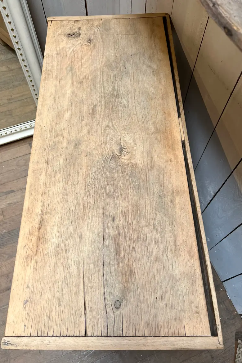 Ancien meuble billot en bois Années 60