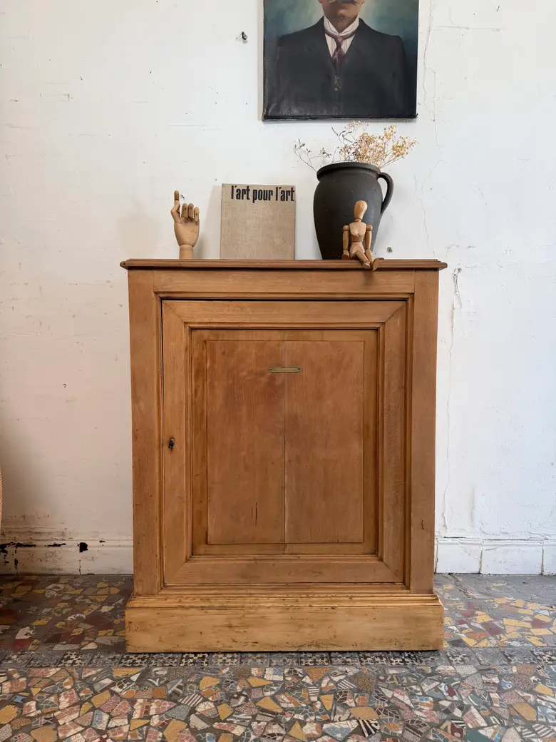 Petit confiturier en chêne — Ancien meuble confiturier en chêne
