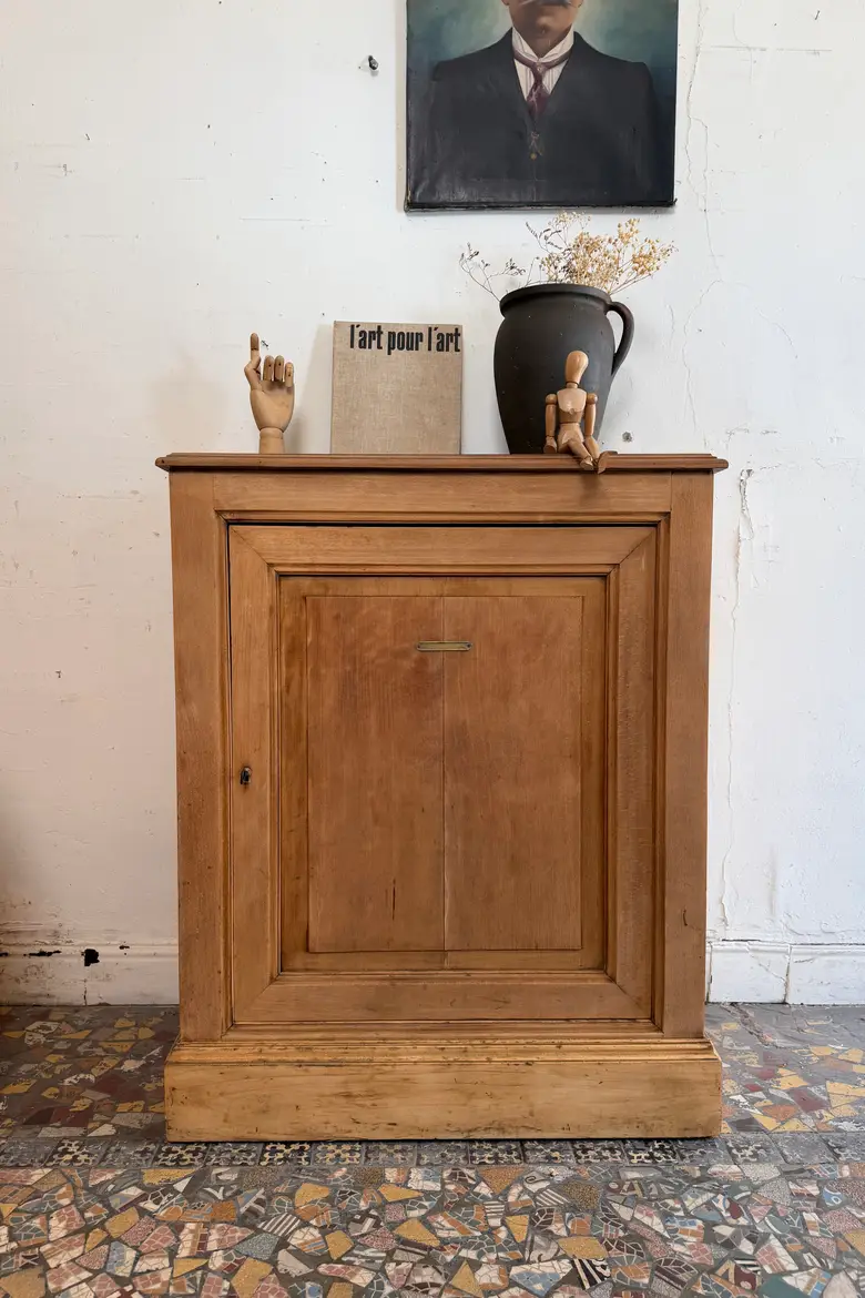 Petit confiturier en chêne — Ancien meuble confiturier en chêne