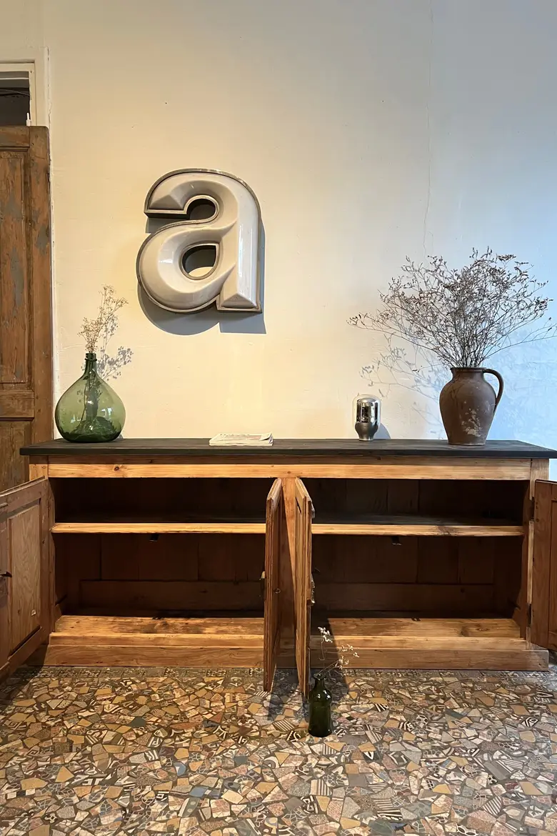 Ancien meuble d’atelier 4 portes Début XXème