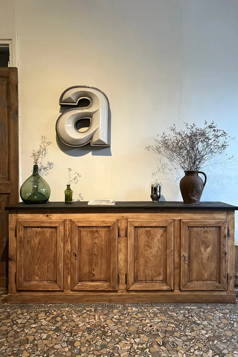 Ancien meuble d’atelier 4 portes Début XXème