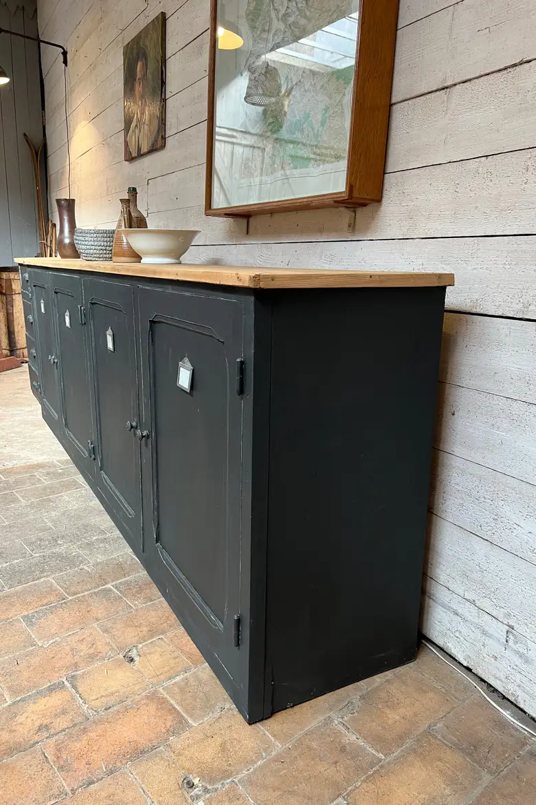 Ancien meuble d’atelier en bois Début XXème