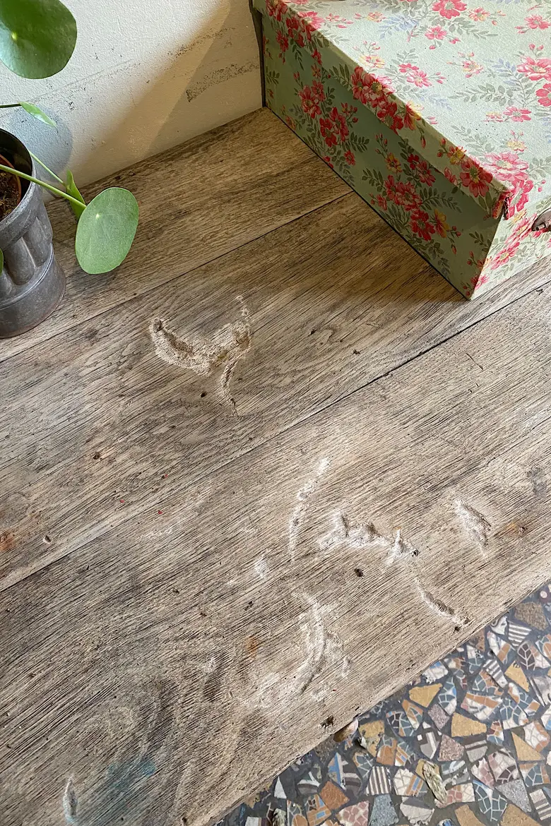 Ancien meuble d’atelier en bois Début XXème