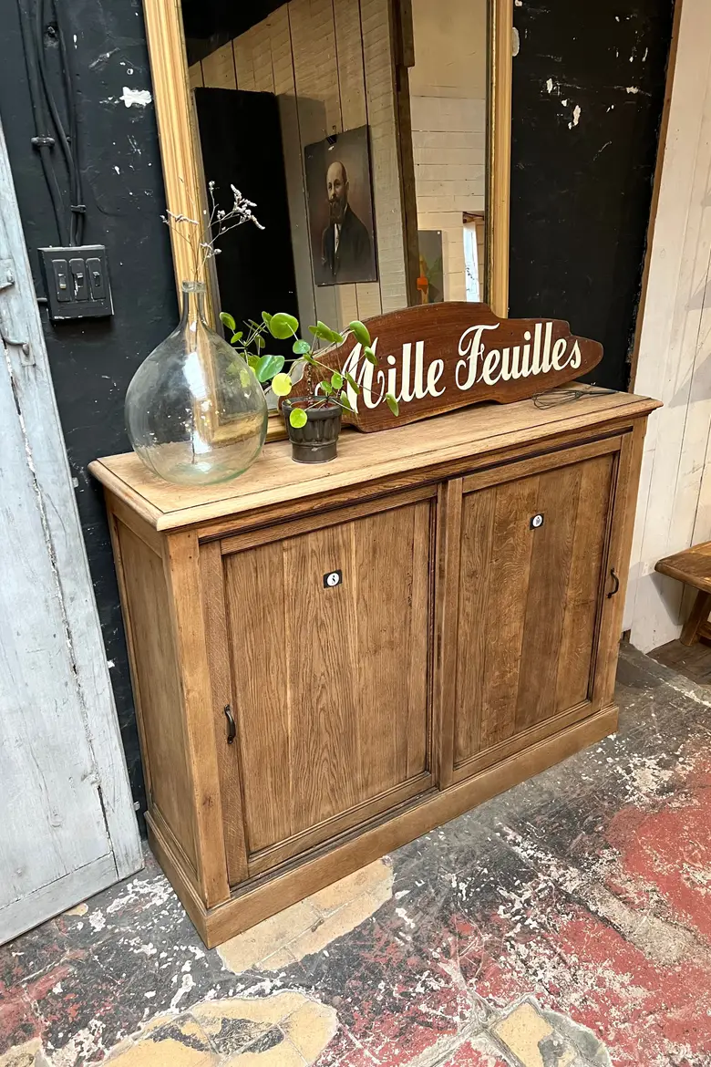Ancien meuble d’atelier en chêne Début XXème