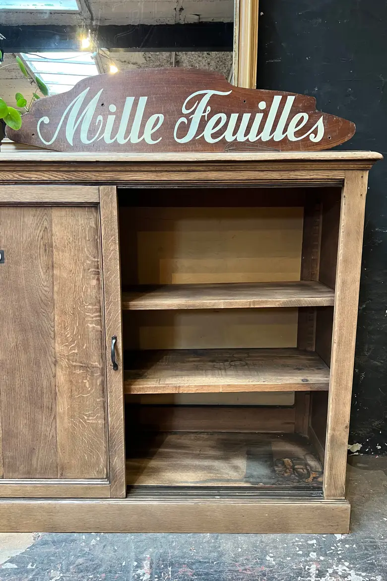 Ancien meuble d’atelier en chêne Début XXème