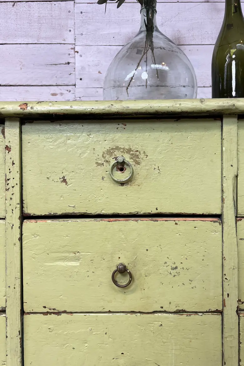 Ancien meuble d’atelier – XIXe siècle – Art populaire
