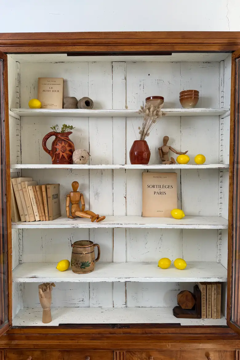 Ancien meuble de bijoutier en merisier – fin XIXe