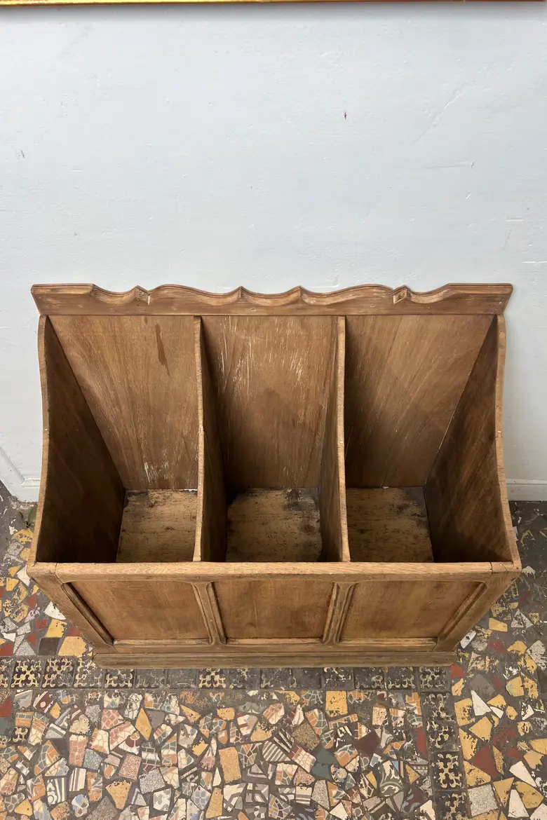 Ancien meuble de graineterie en chêne – début XXᵉ