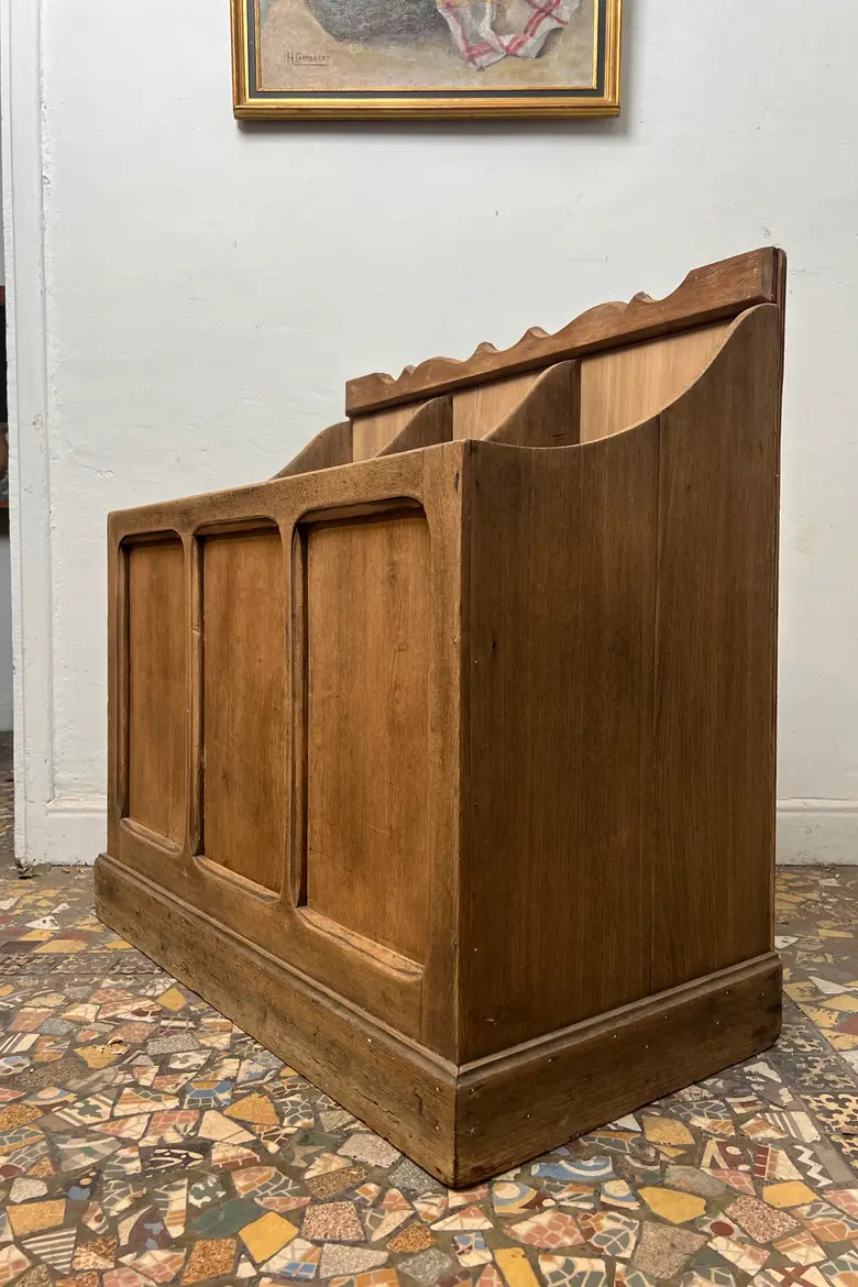 Ancien meuble de graineterie en chêne – début XXᵉ