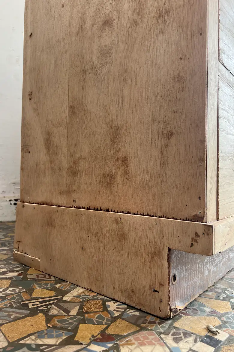 Ancien meuble de mercerie en chêne – Années 50