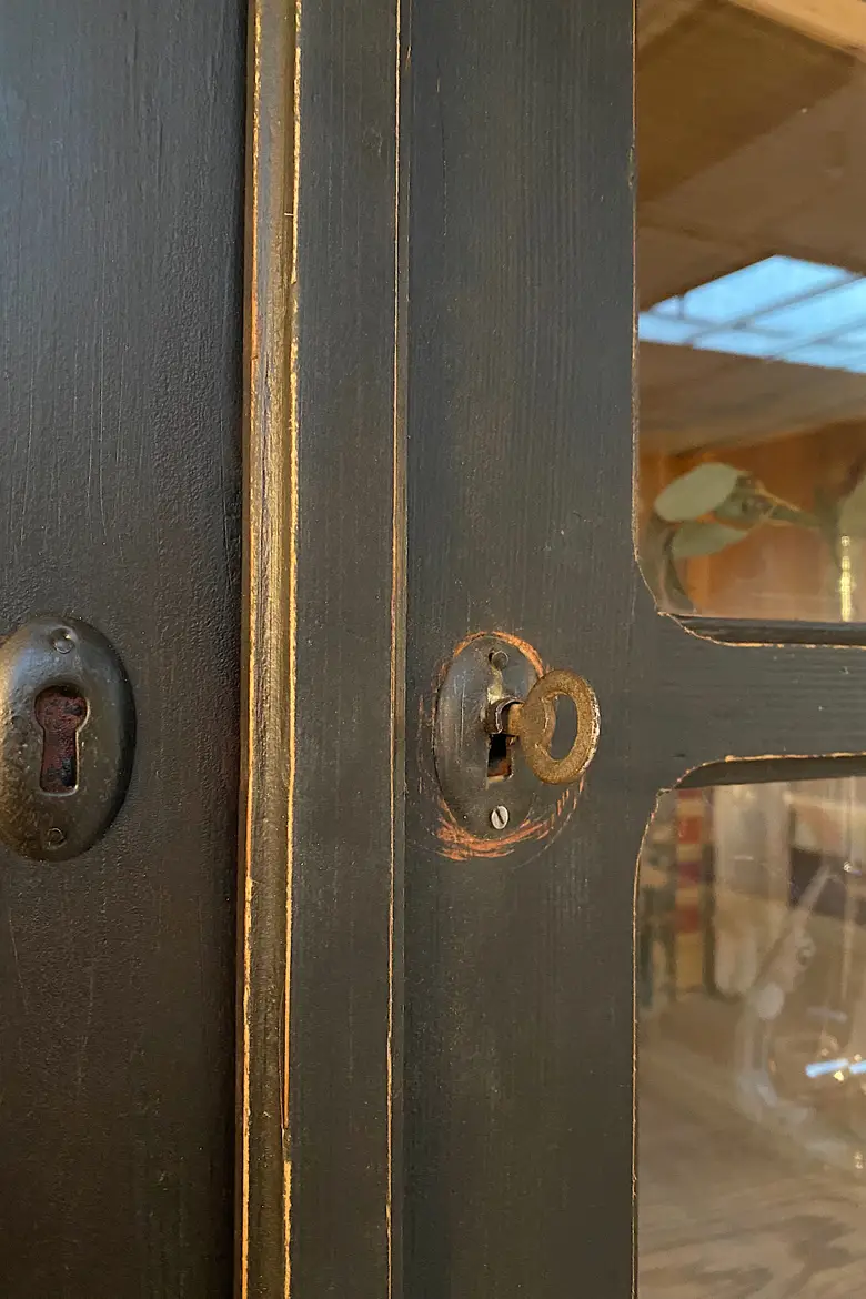 Ancien meuble de mercerie vitré Début XXème