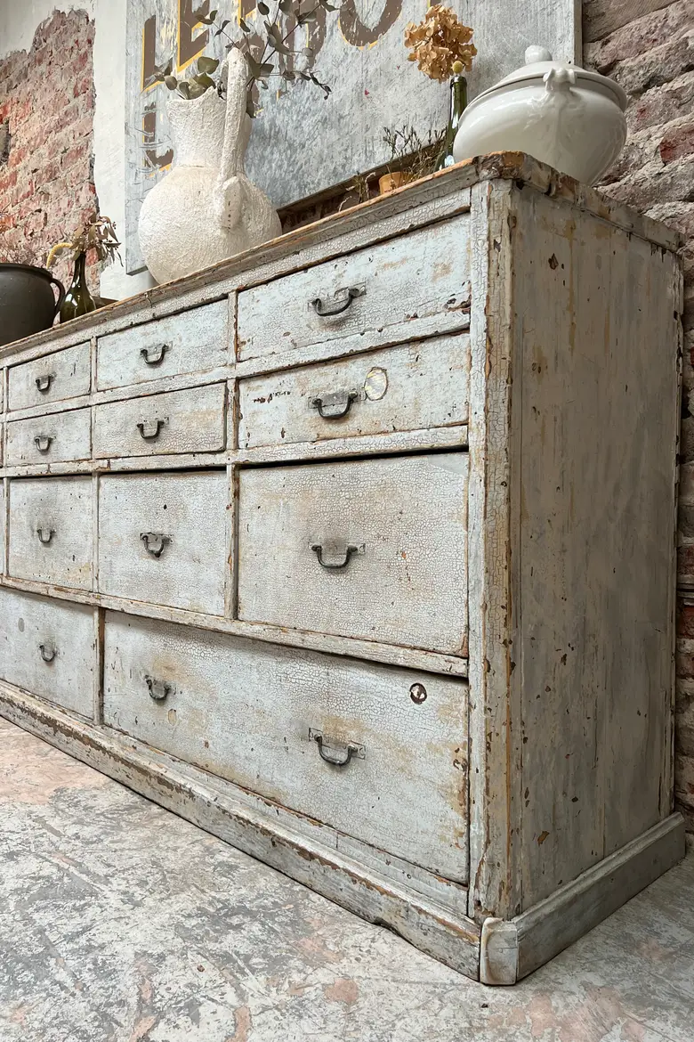 Ancien meuble de métier à tiroirs Début XXème