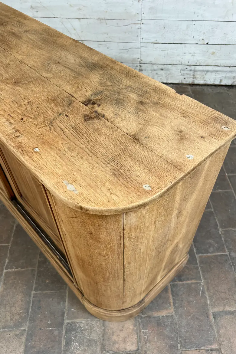 Ancien meuble de métier en chêne début XXe