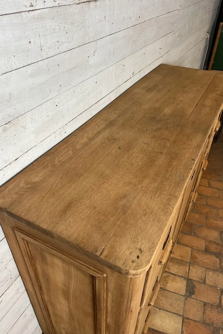 Ancien meuble de métier en chêne