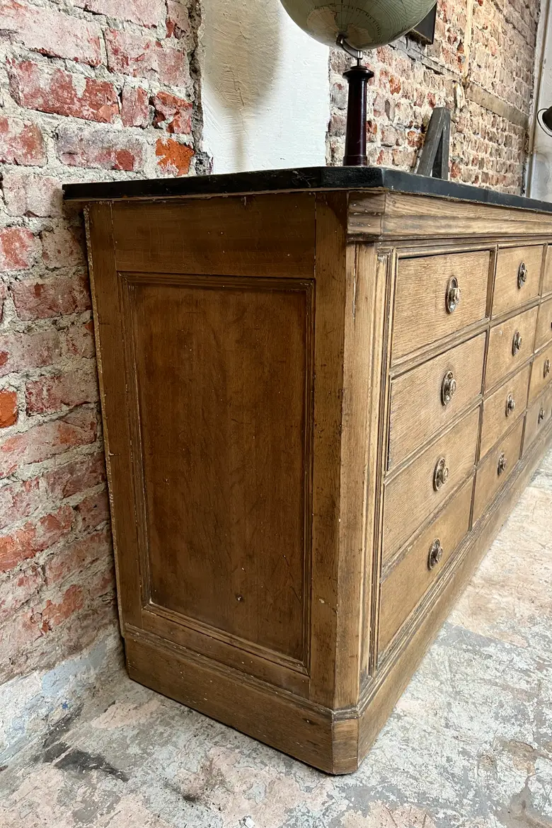 Ancien meuble de métier en chêne – XIXe siècle
