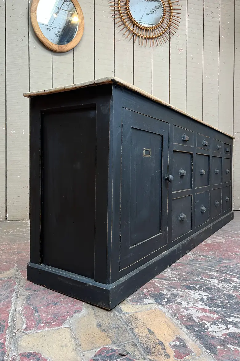 Ancien meuble de métier en sapin – Début XXe siècle