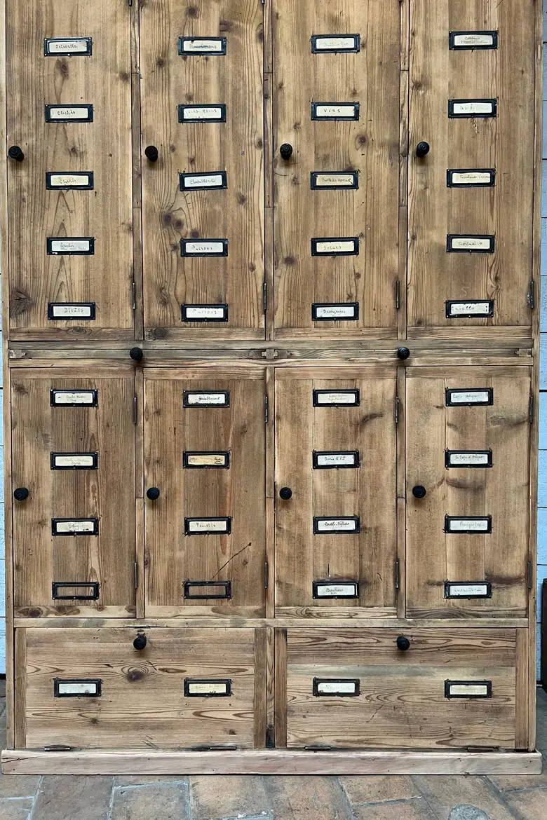 Ancien meuble de métier en sapin Début XXème