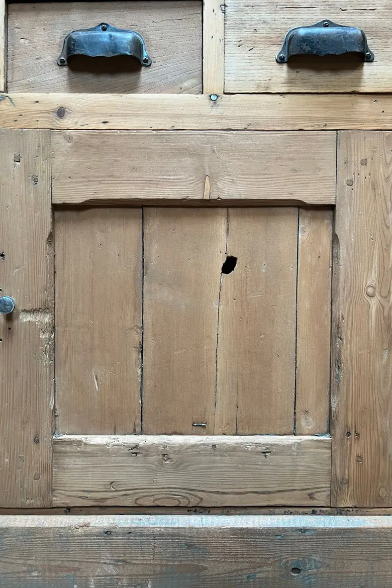 Ancien meuble de métier en sapin Début XXème