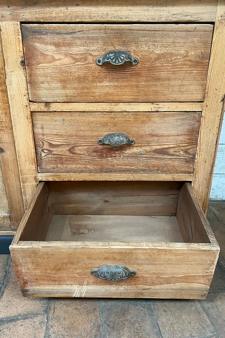 Ancien meuble de métier en sapin Début XXème