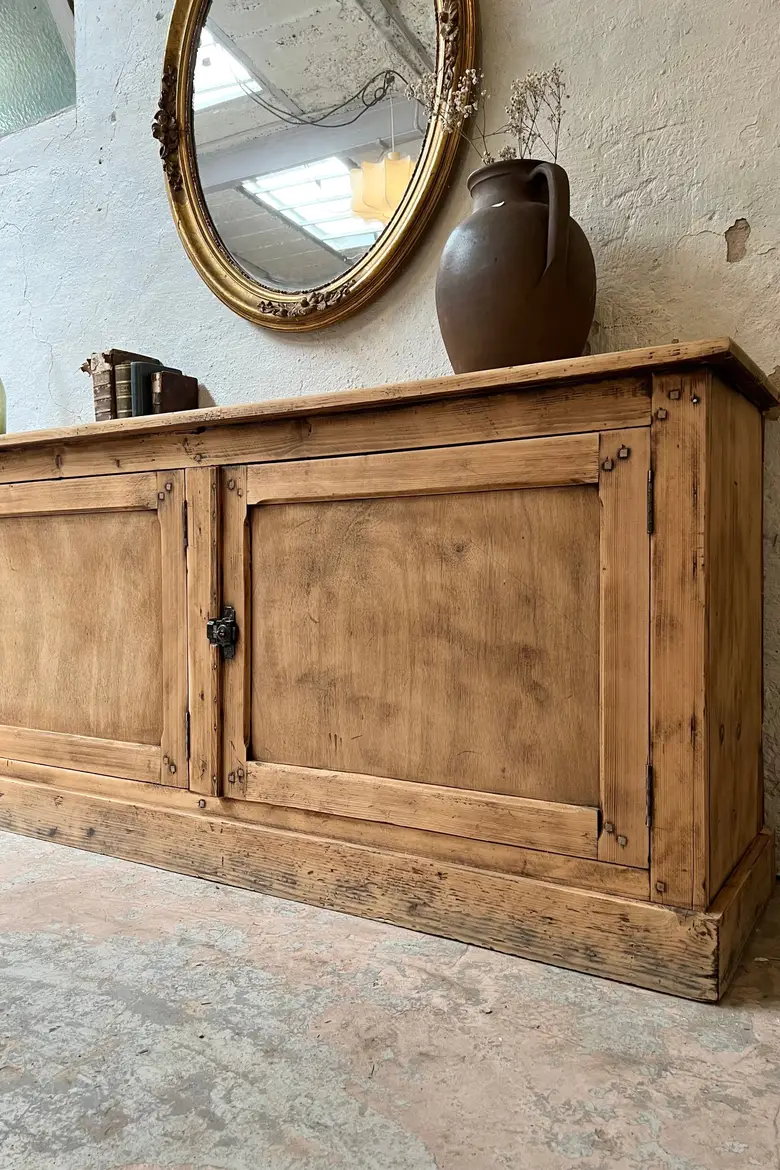 Ancien meuble de métier en sapin Début XXème
