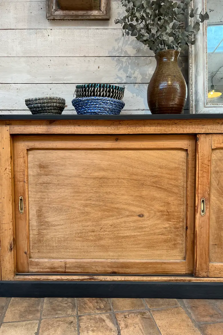 Ancien meuble de métier en sapin Début XXème