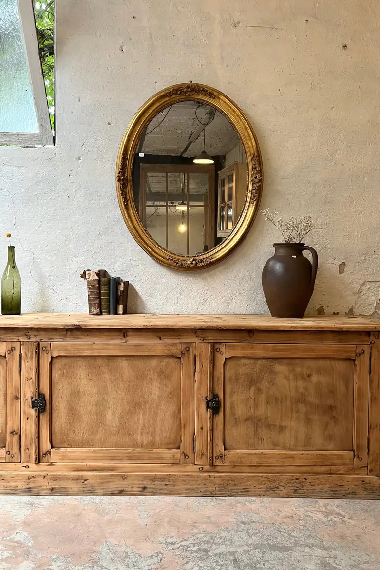 Ancien meuble de métier en sapin Début XXème