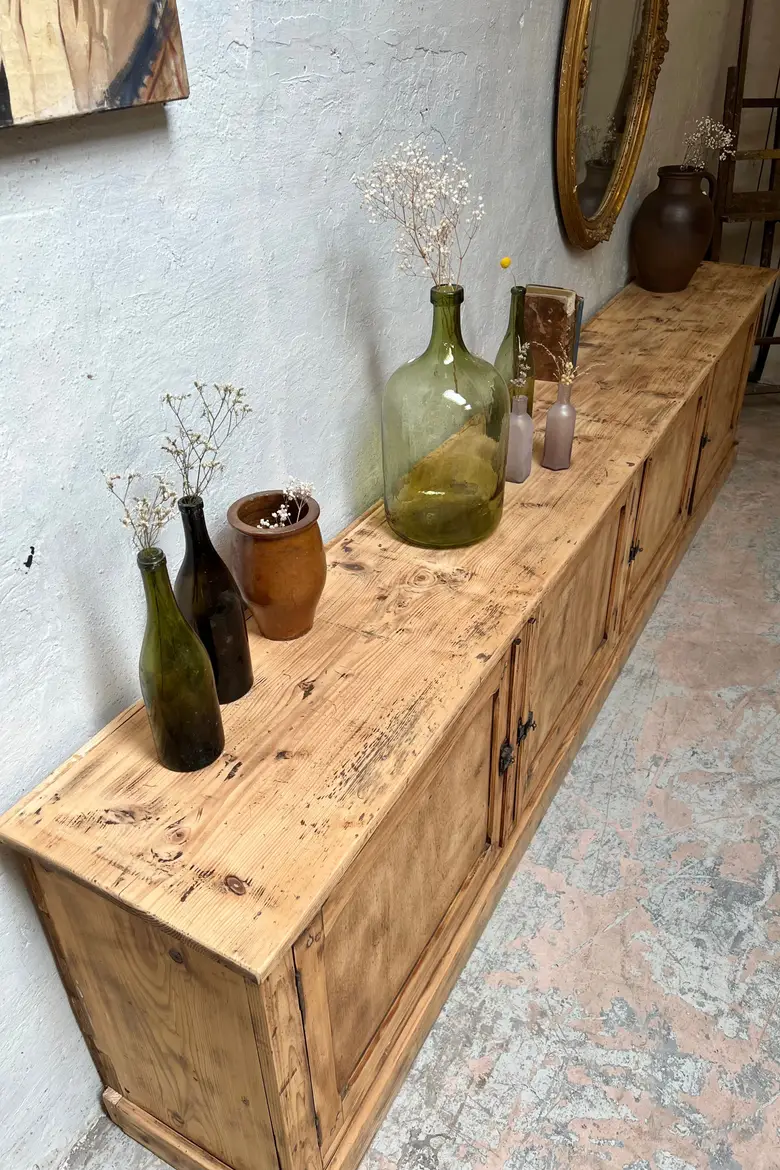 Ancien meuble de métier en sapin Début XXème