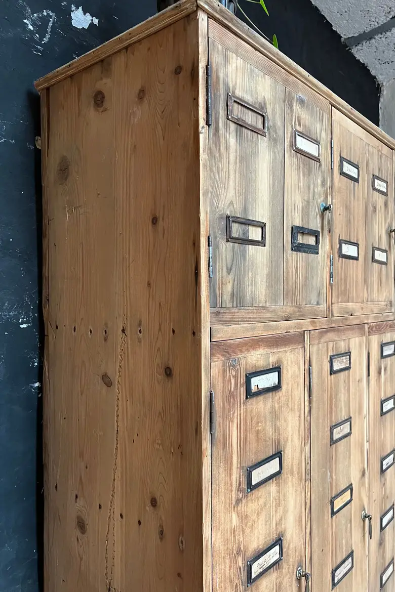 Ancien meuble de métier en sapin Début XXème