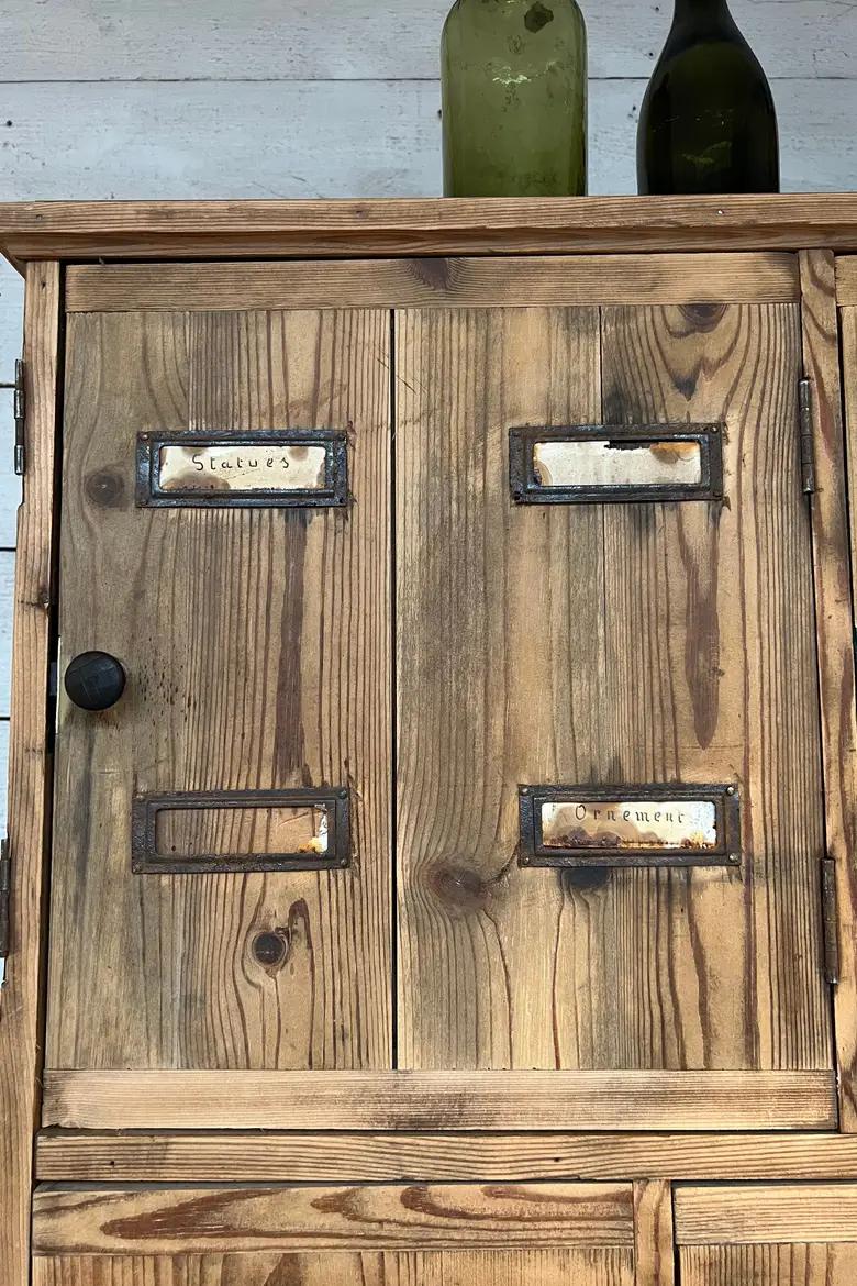 Ancien meuble de métier en sapin Début XXème