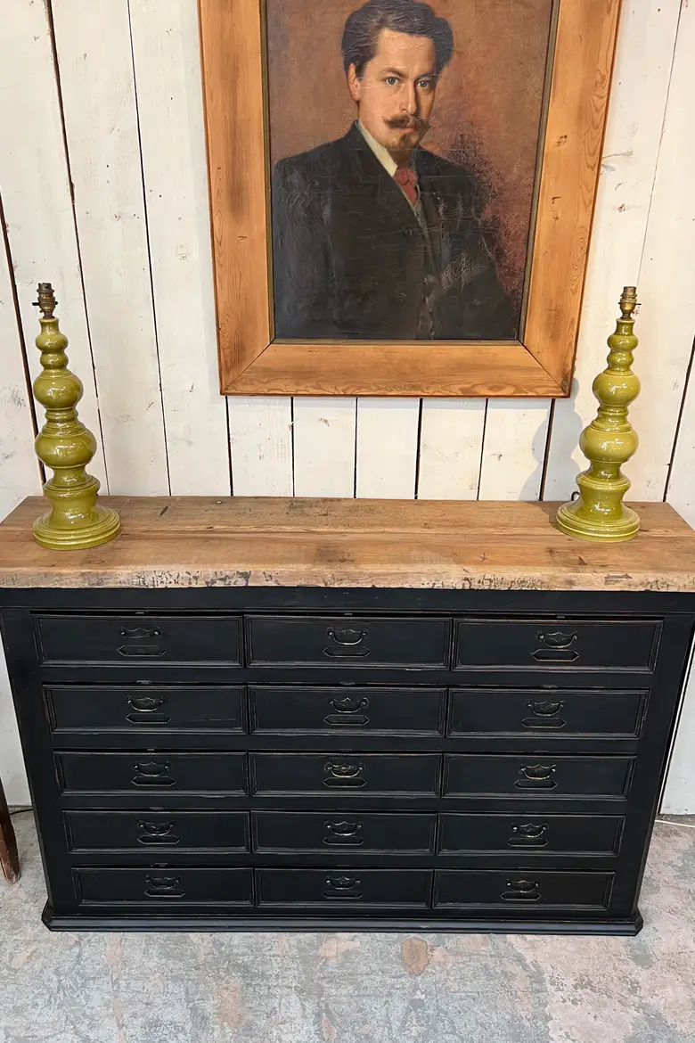 Ancien meuble de notaire à clapets Début XXème