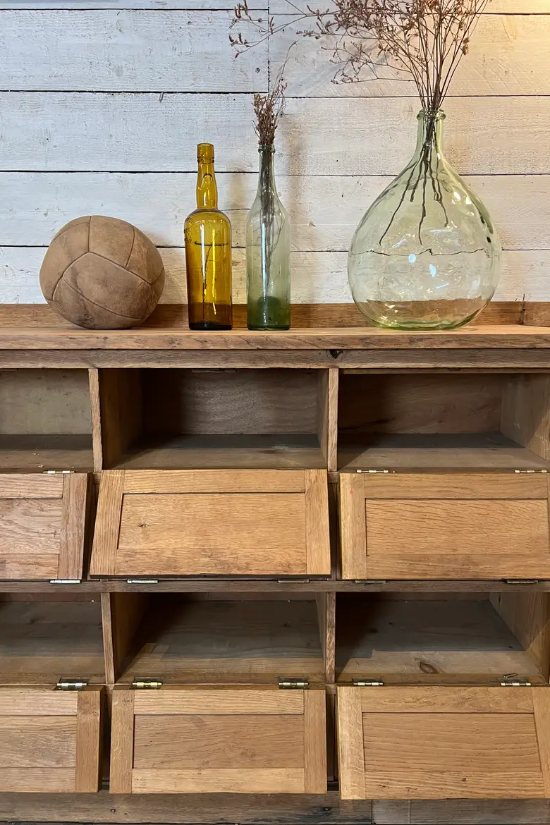 Ancien meuble de notaire en chêne Début XXème
