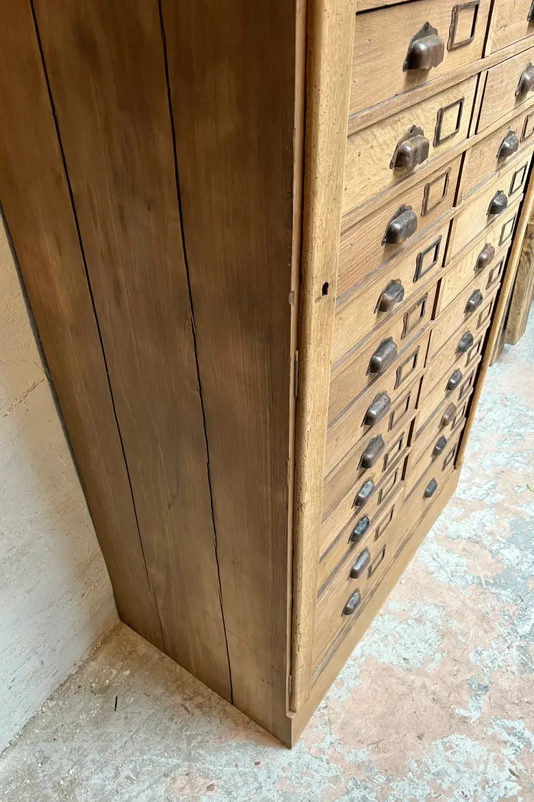 Ancien meuble de notaire en chêne Début XXème