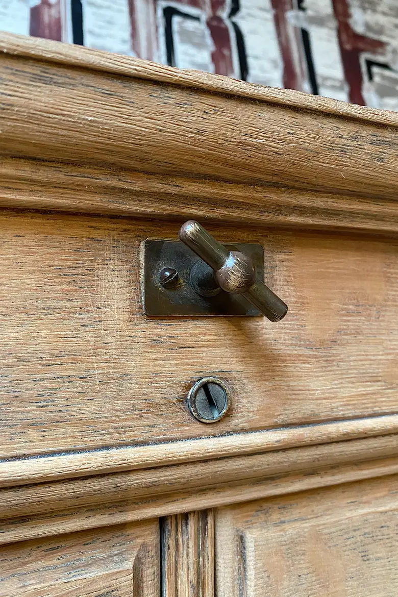 Ancien meuble de notaire en chêne Début XXème