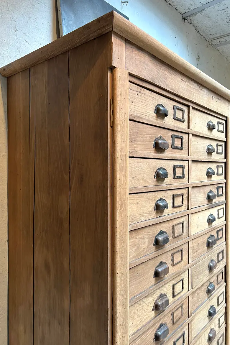 Ancien meuble de notaire en chêne Début XXème