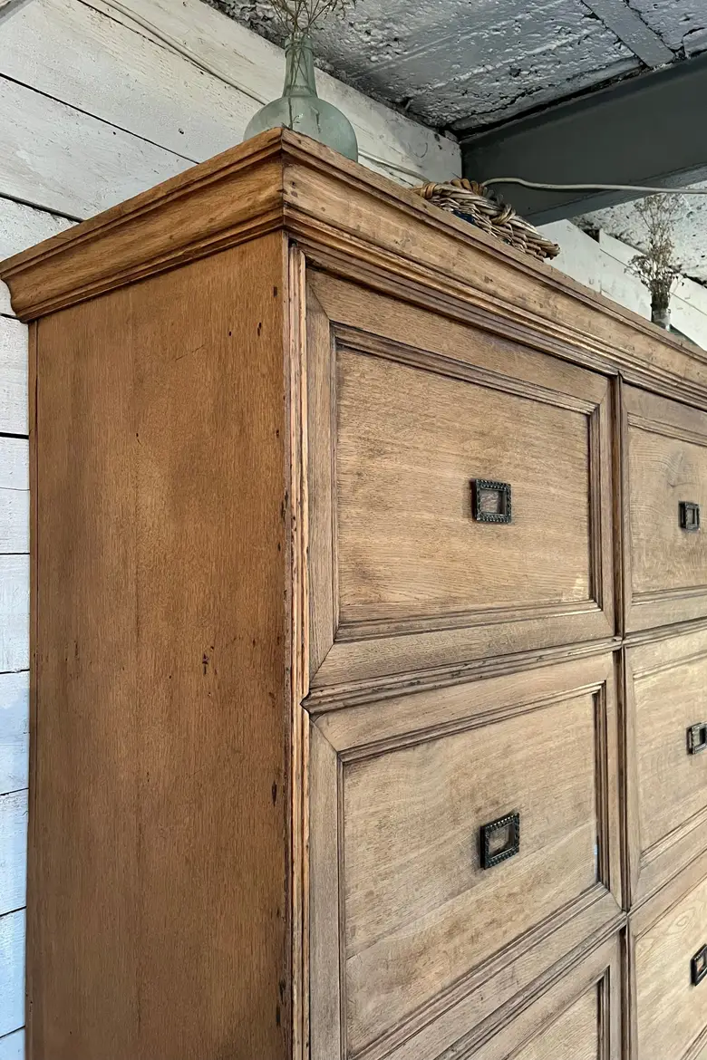 Ancien meuble de notaire en chêne Début XXème