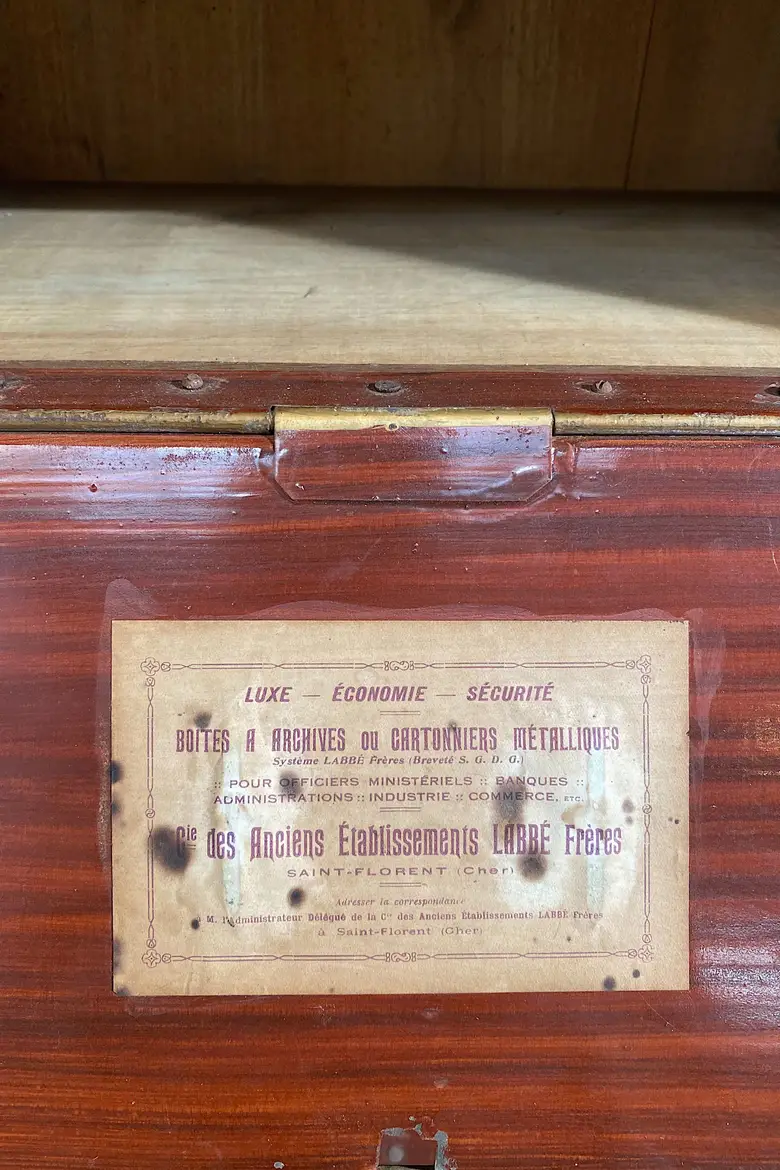 Ancien meuble de notaire en chêne Début XXème