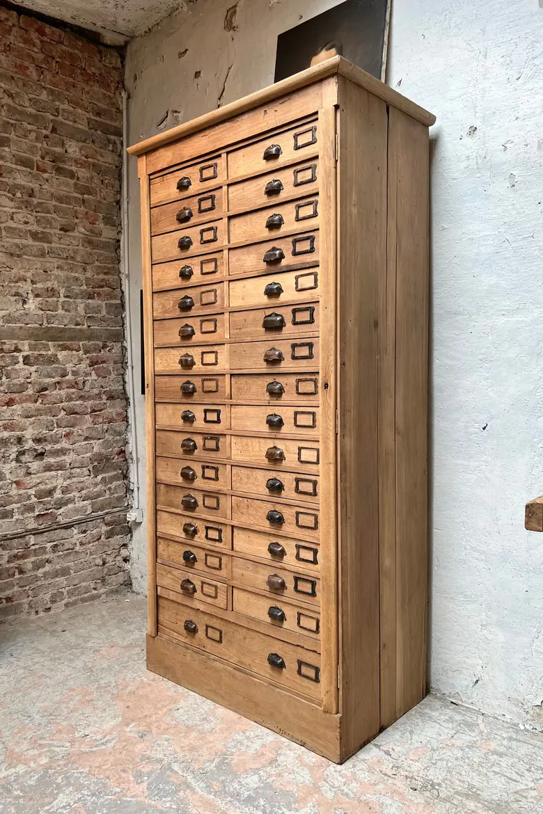 Ancien meuble de notaire en chêne Début XXème