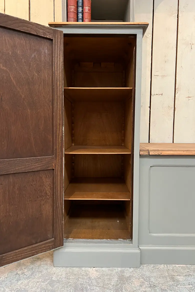Ancien meuble d’entrée en chêne Années 60