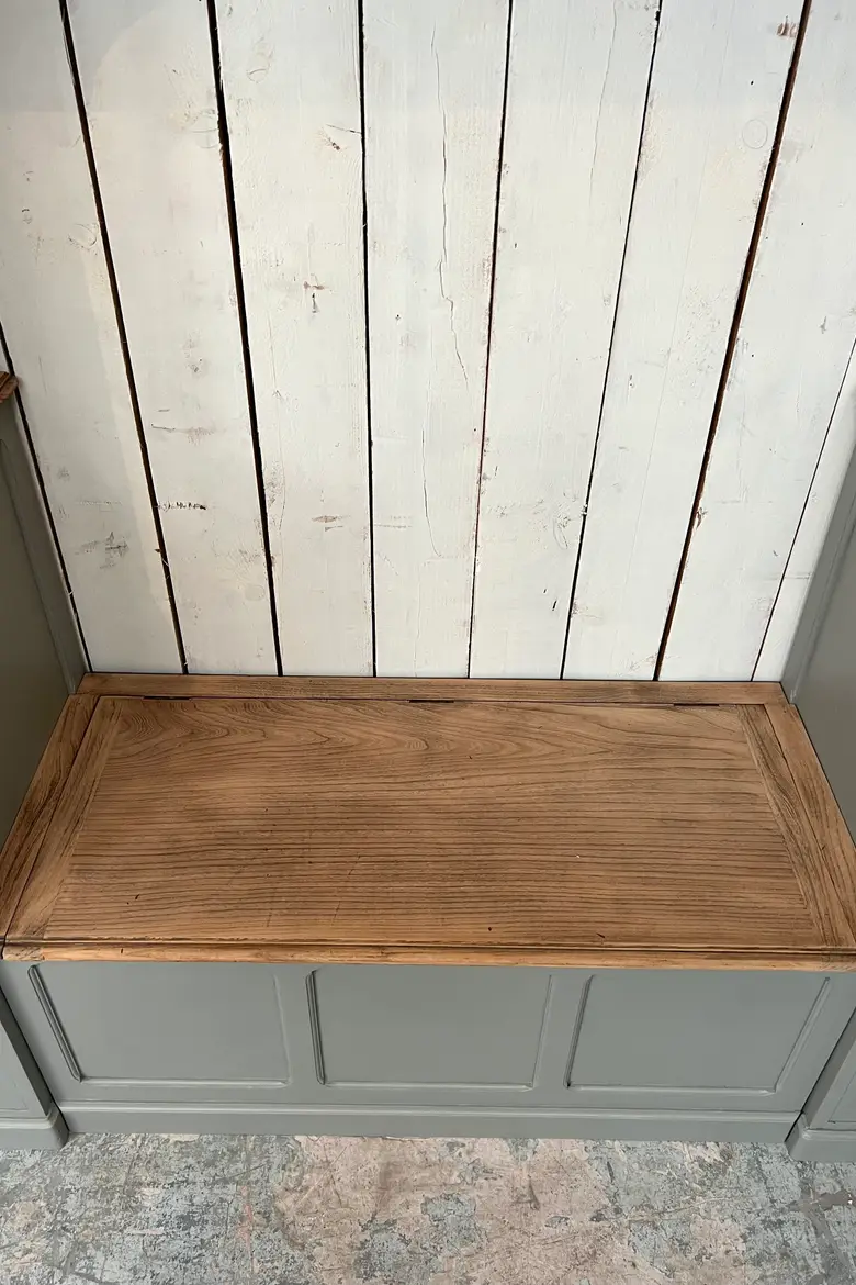 Ancien meuble d’entrée en chêne Années 60
