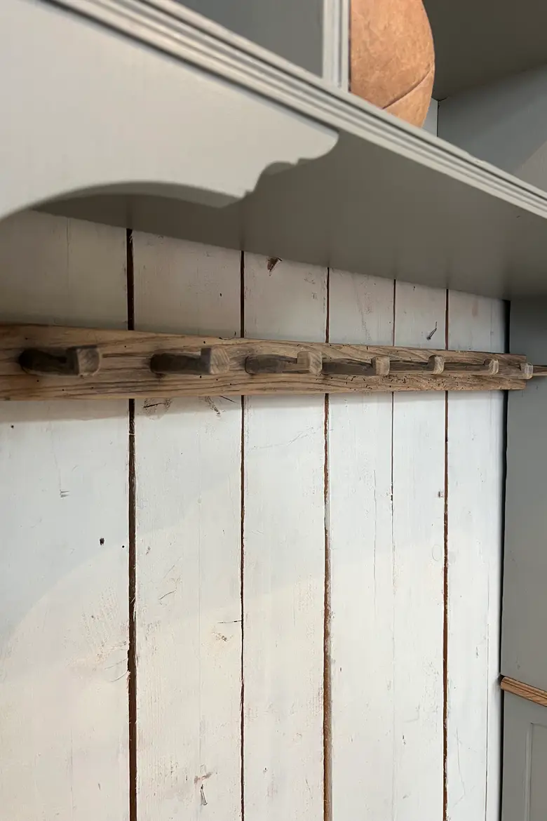 Ancien meuble d’entrée en chêne Années 60