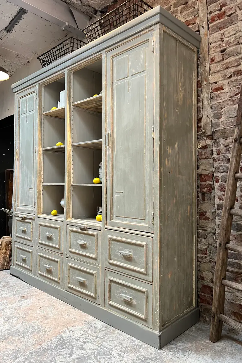 Ancien meuble d’épicerie en bois Début XXème