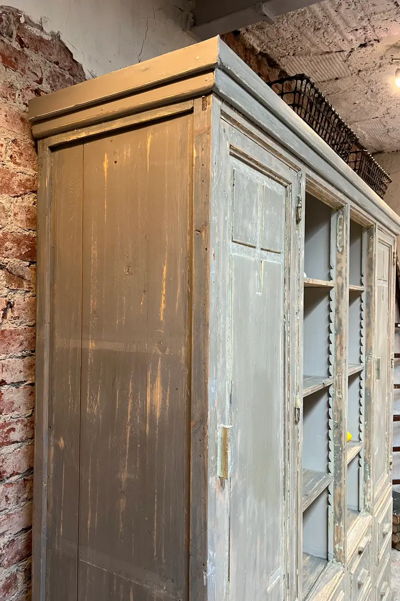 Ancien meuble d’épicerie en bois Début XXème