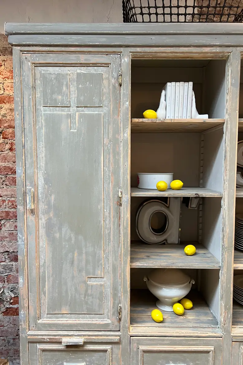 Ancien meuble d’épicerie en bois Début XXème