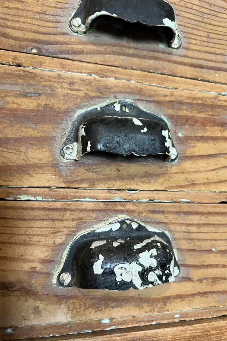 Ancien meuble d’imprimerie en sapin Début XXème
