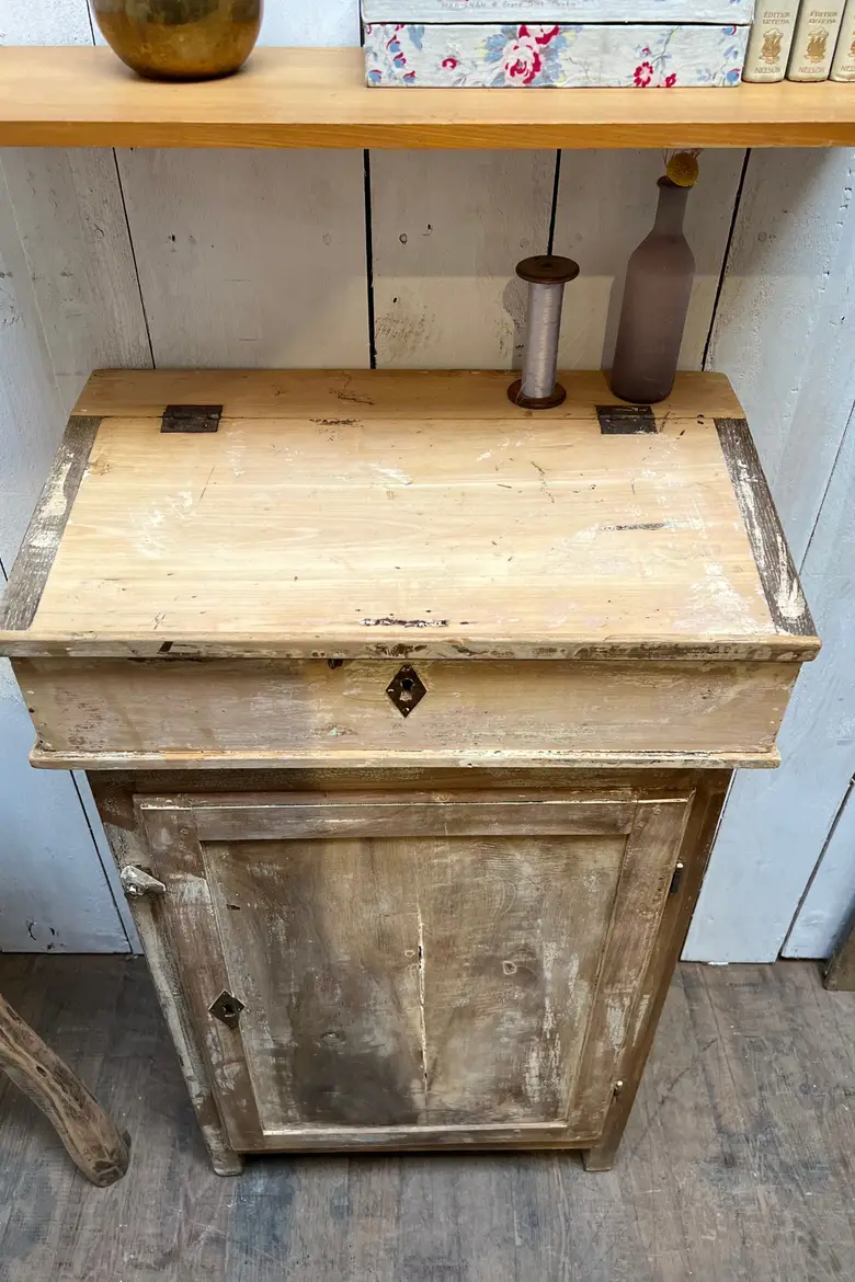 Ancien meuble écritoire en bois Début XXème