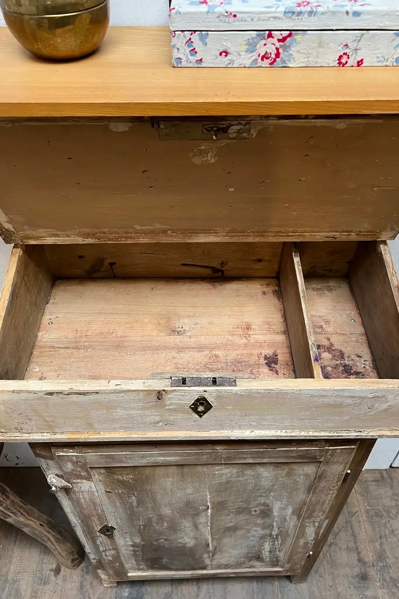 Ancien meuble écritoire en bois Début XXème