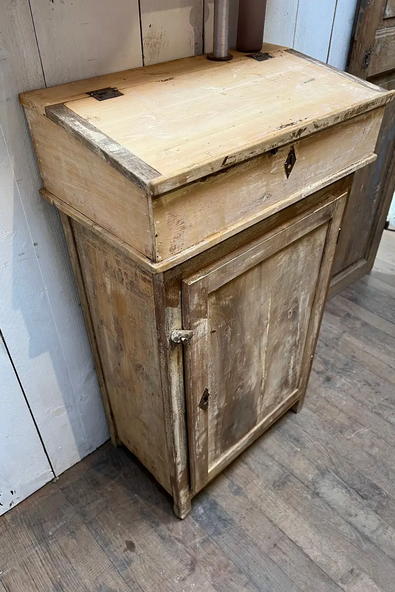 Ancien meuble écritoire en bois Début XXème