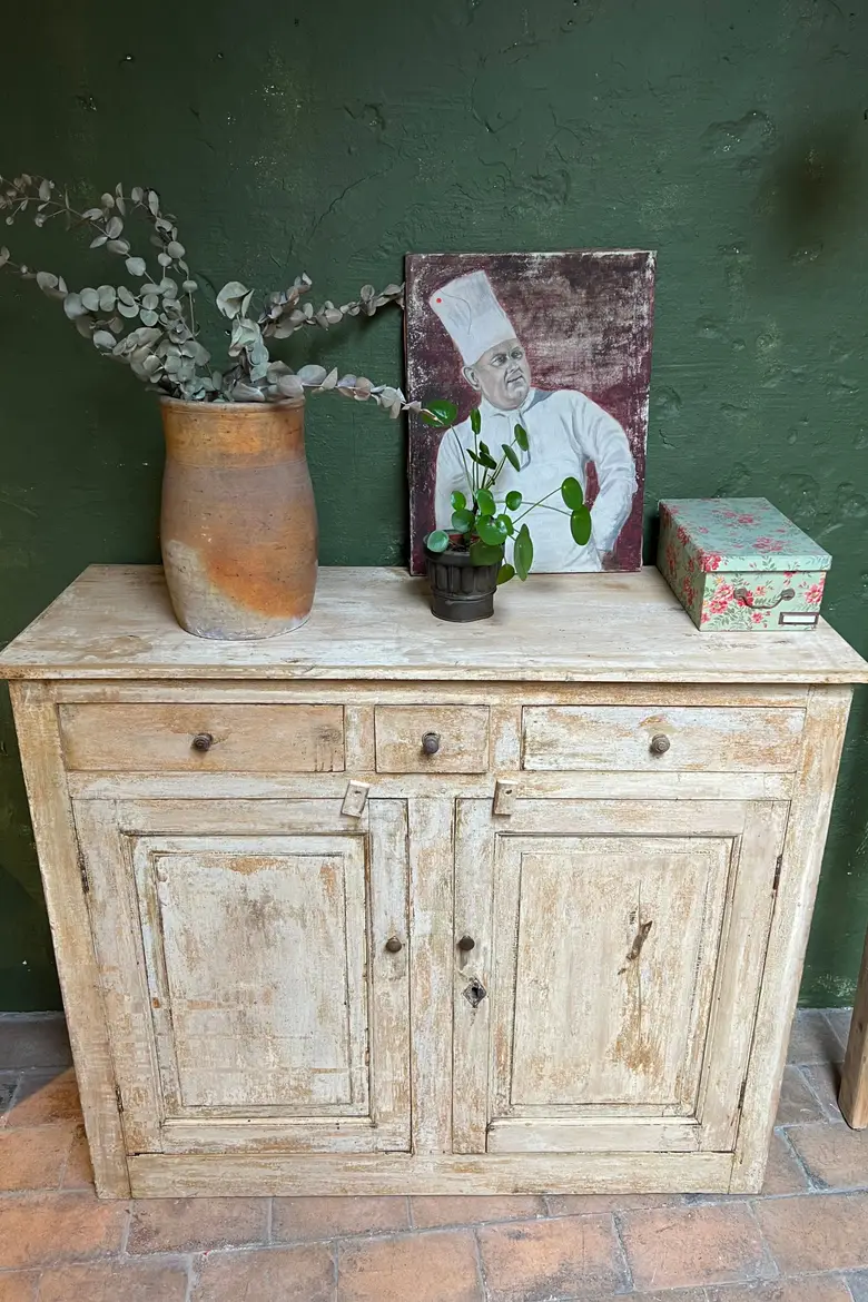 Ancien meuble parisien en bois Début XXème