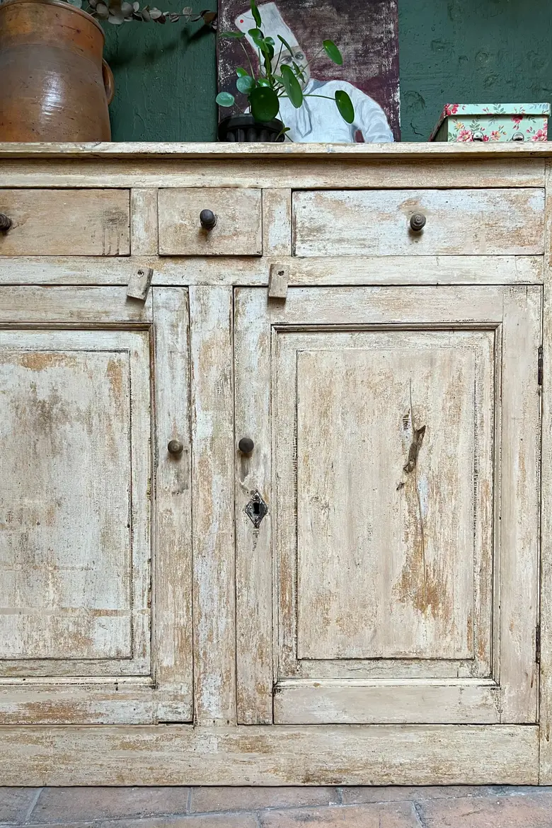 Ancien meuble parisien en bois Début XXème