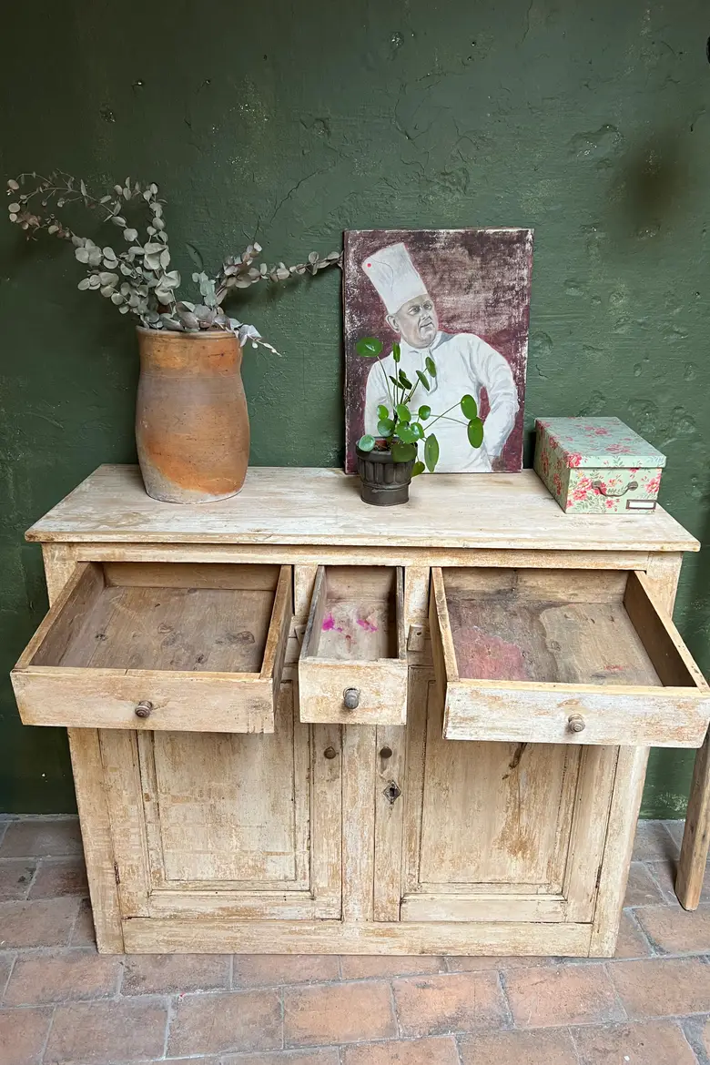 Ancien meuble parisien en bois Début XXème